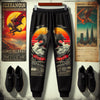 Mens Printed Jogger Pants by Tee Tall - TTMPJP2 - Black