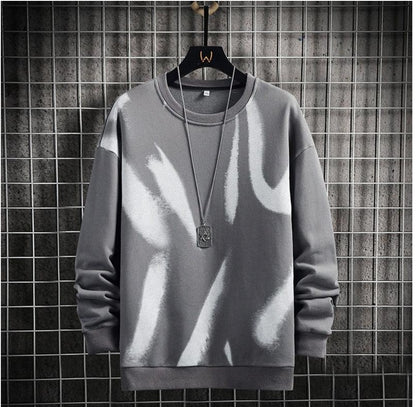 LMens Printed Sweatshirt by Tee Tall TTMPWS68 - Grey