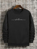 Mens Printed Sweatshirt by Tee Tall TTMPWS43 - Black