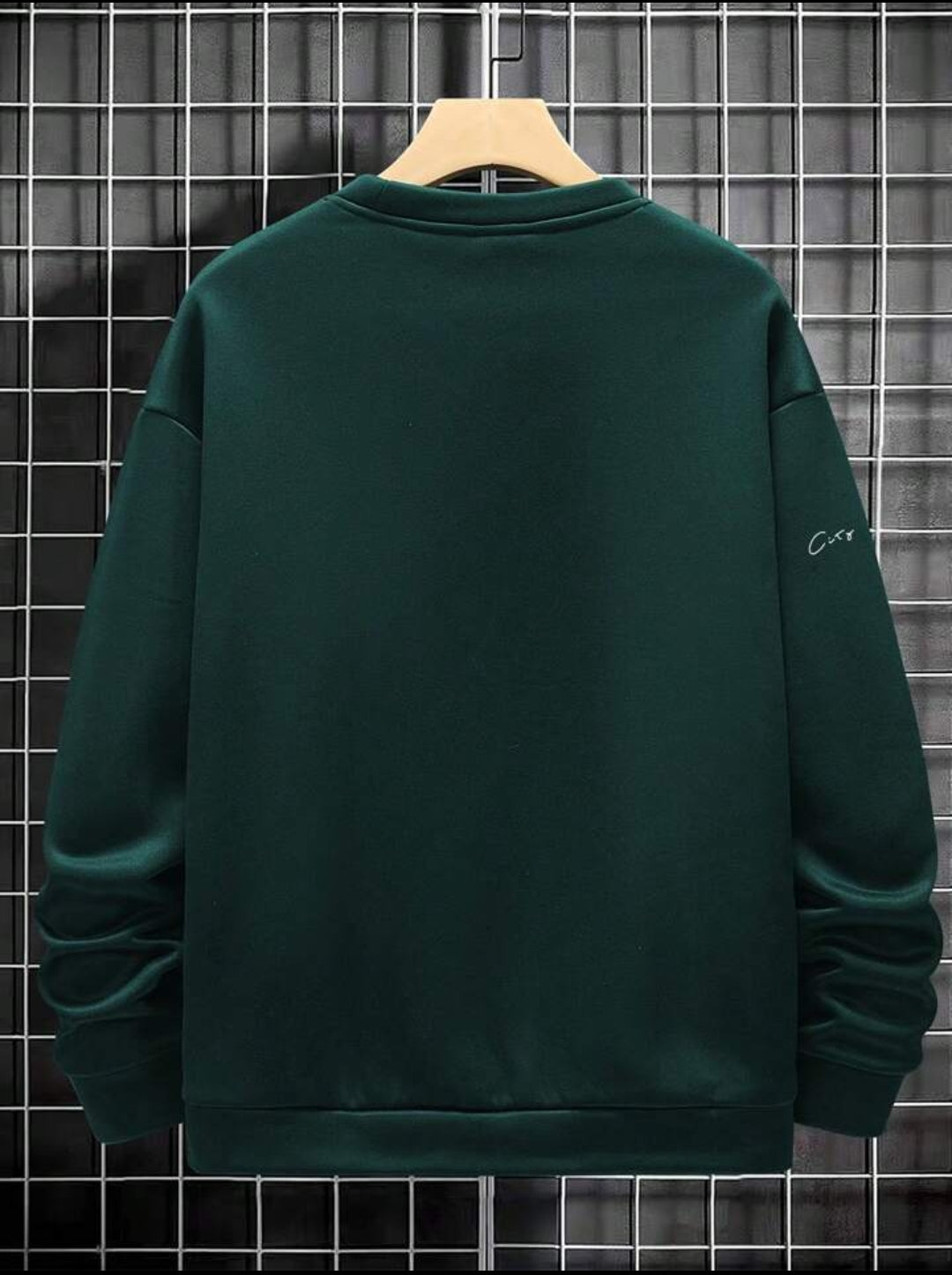 Mens Printed Sweatshirt by Tee Tall TTMPWS42 - Green