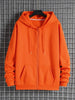 Tee Tall Mens Plain Zip Hooded Jacket TTZPHOJA - Orange