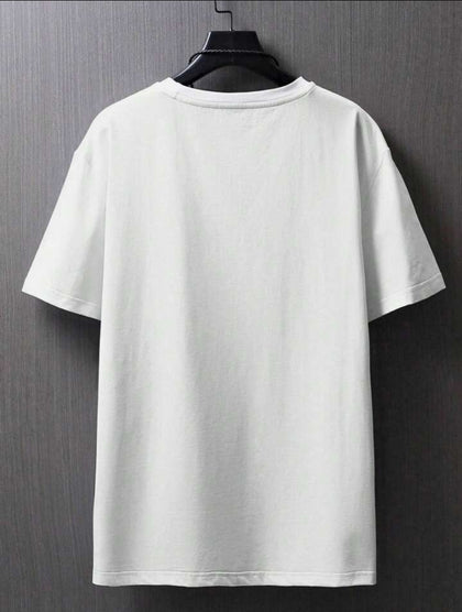Nine Zero Dragon Japanese Scene Printed NZMT3 T-Shirt - White