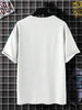 Mens Cotton Sticker Printed T-Shirt TTMPS131 - White