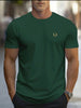 Nine Zero Small Crown Printed NZMT15 T-Shirt - Green