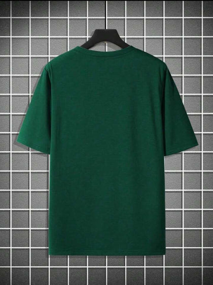 Nine Zero Small Crown Printed NZMT15 T-Shirt - Green