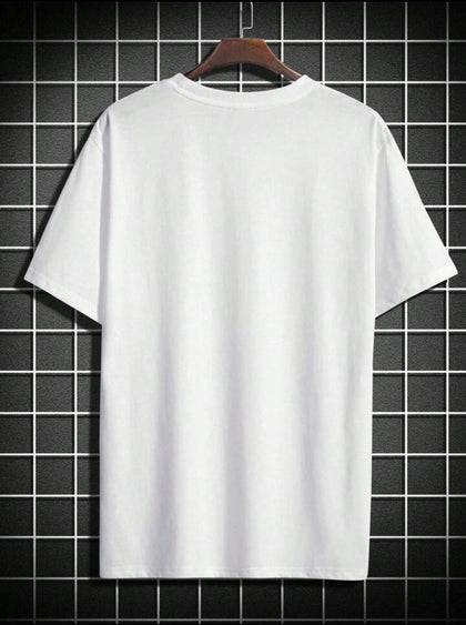 Nine Zero Stickers Printed NZMT19 T-Shirt - White