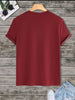 Nine Zero Dreamer Printed NZMT21 T-Shirt - Maroon