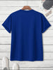 Nine Zero Paris Printed NZMT20 T-Shirt - Royal Blue