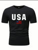 Nine Zero USA Printed NZMT22 T-Shirt - Black