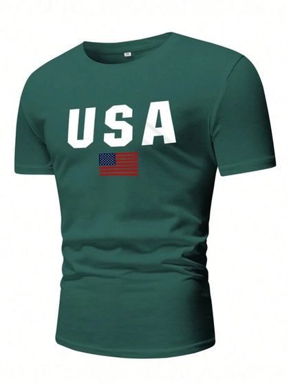 Nine Zero USA Printed NZMT22 T-Shirt - Green