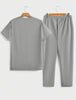 Mens Pants + T-Shirt Printed Set by Nine Zero - NZMPSET1 - Grey