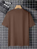 Nine Zero California Printed NZMT37 T-Shirt - Brown