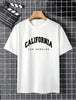 Nine Zero California Printed NZMT37 T-Shirt - White