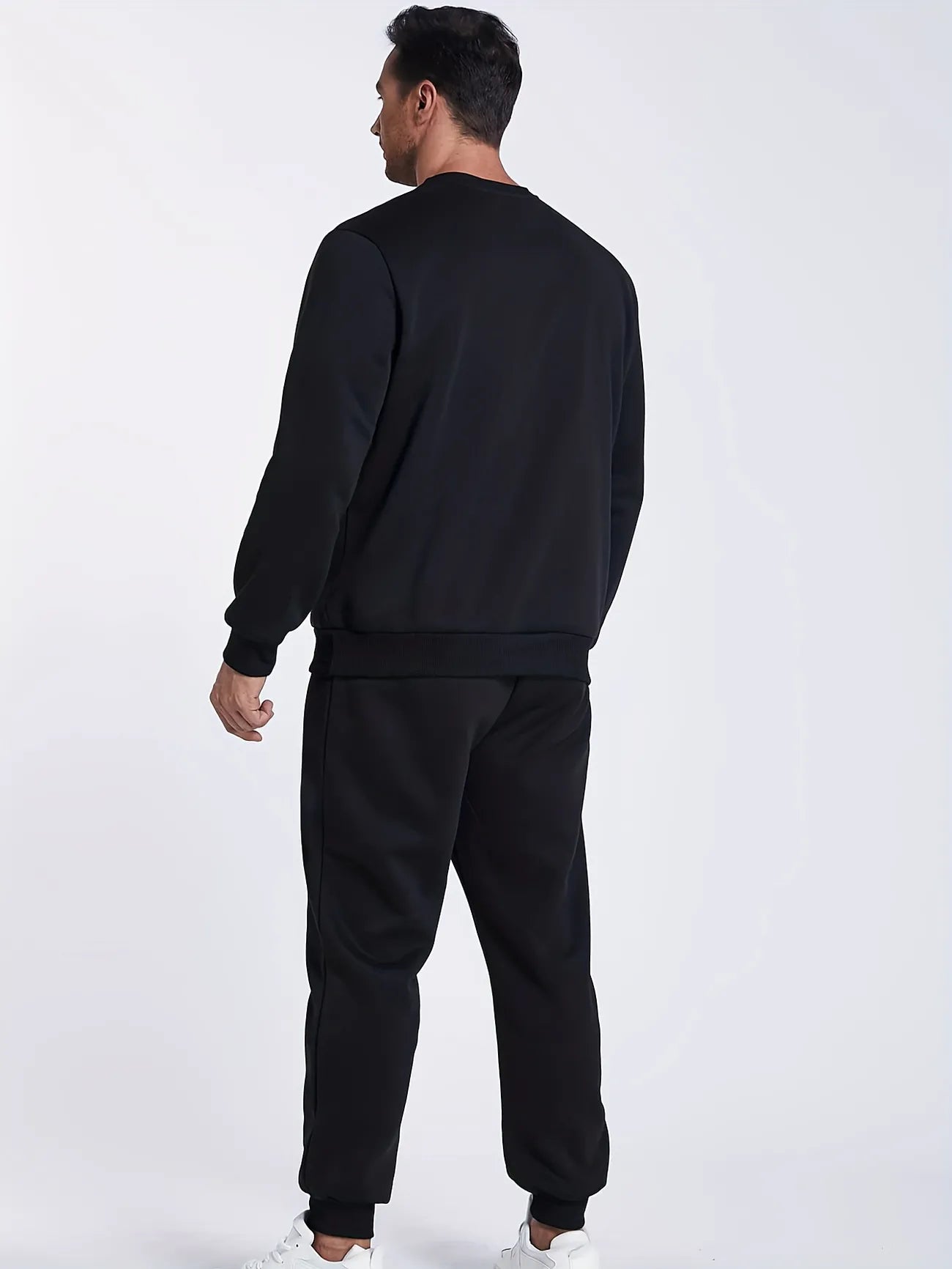 Mens Sweatshirt and Pants Set by Tee Tall - MSPSTT20 - Black Black