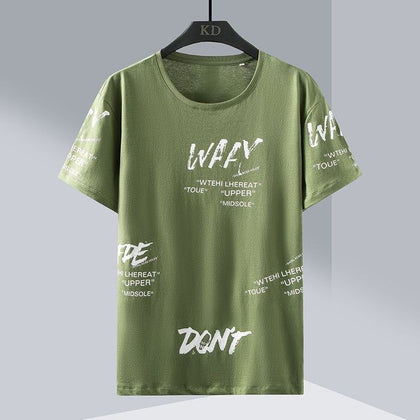 Mens Cotton Sticker Printed T-Shirt TTMPS76 - Green