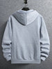 Tee Tall Mens Printed Hooded Zip Jacket - TTMPHZJPR4 - Grey