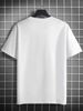 Mens Cotton Sticker Printed T-Shirt TTMPS80 - White