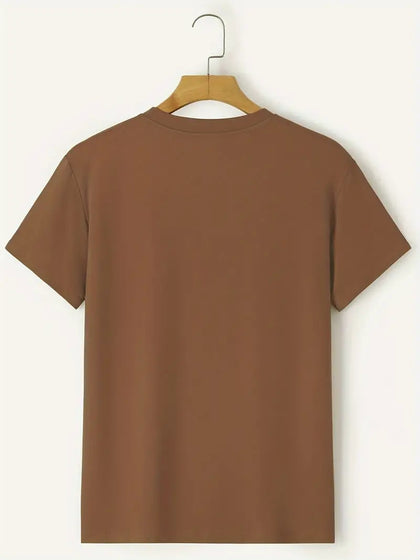 Nine Zero Cactus Printed NZMT40 T-Shirt - Brown