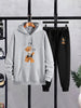 Mens Hoodie and Pants Set by Tee Tall - MHPSTT8 - Grey Black