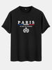 Nine Paris USA Printed NZMT23 T-Shirt - Black