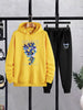 Mens Hoodie and Pants Set by Tee Tall - MHPSTT22 - Yellow Black