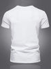 Mens Cotton Sticker Printed T-Shirt TTMPS81 - White