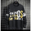 Mens Printed Sweatshirt by Tee Tall TTMPWS70 - Black