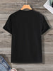 Mens Cotton Sticker Printed T-Shirt TTMPS15 - Black