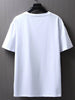 Mens Cotton Sticker Printed T-Shirt TTMPS4 - White