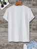 Mens Cotton Sticker Printed T-Shirt TTMPS27 - White