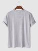 Mens Cotton Sticker Printed T-Shirt TTMPS5 - Grey