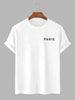 Mens Cotton Sticker Printed T-Shirt TTMPS5 - White