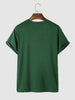 Mens Cotton Sticker Printed T-Shirt TTMPS5 - Green