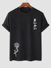 Mens Summer Shorts + T-Shirt Set - TTMSS34 - Black Black