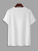 Mens Cotton Sticker Printed T-Shirt TTMPS41 - White