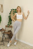 Soft Finish Lining Textured Active Yoga Pants MEUAYP4