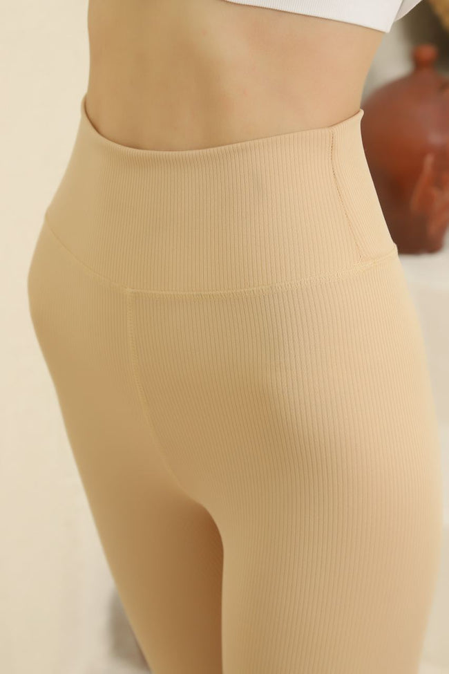Soft Finish Lining Textured Active Yoga Pants MEUAYP10