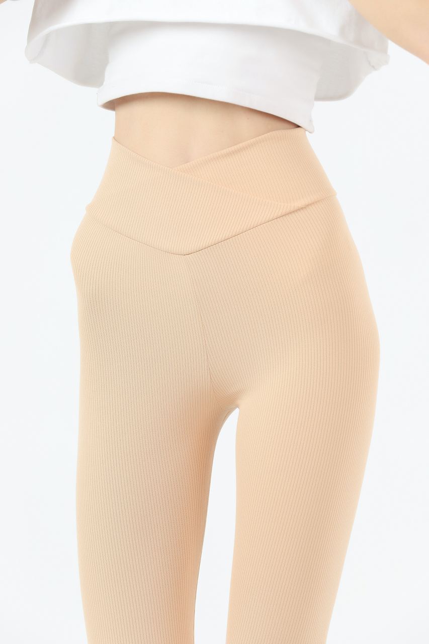 Soft Finish Lining Textured Active Yoga Pants MEUAYP15