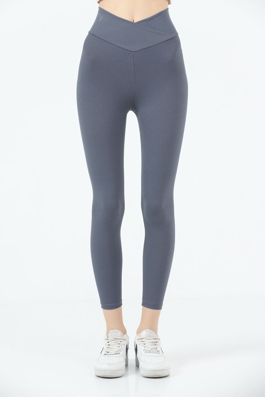Soft Finish Lining Textured Active Yoga Pants MEUAYP19
