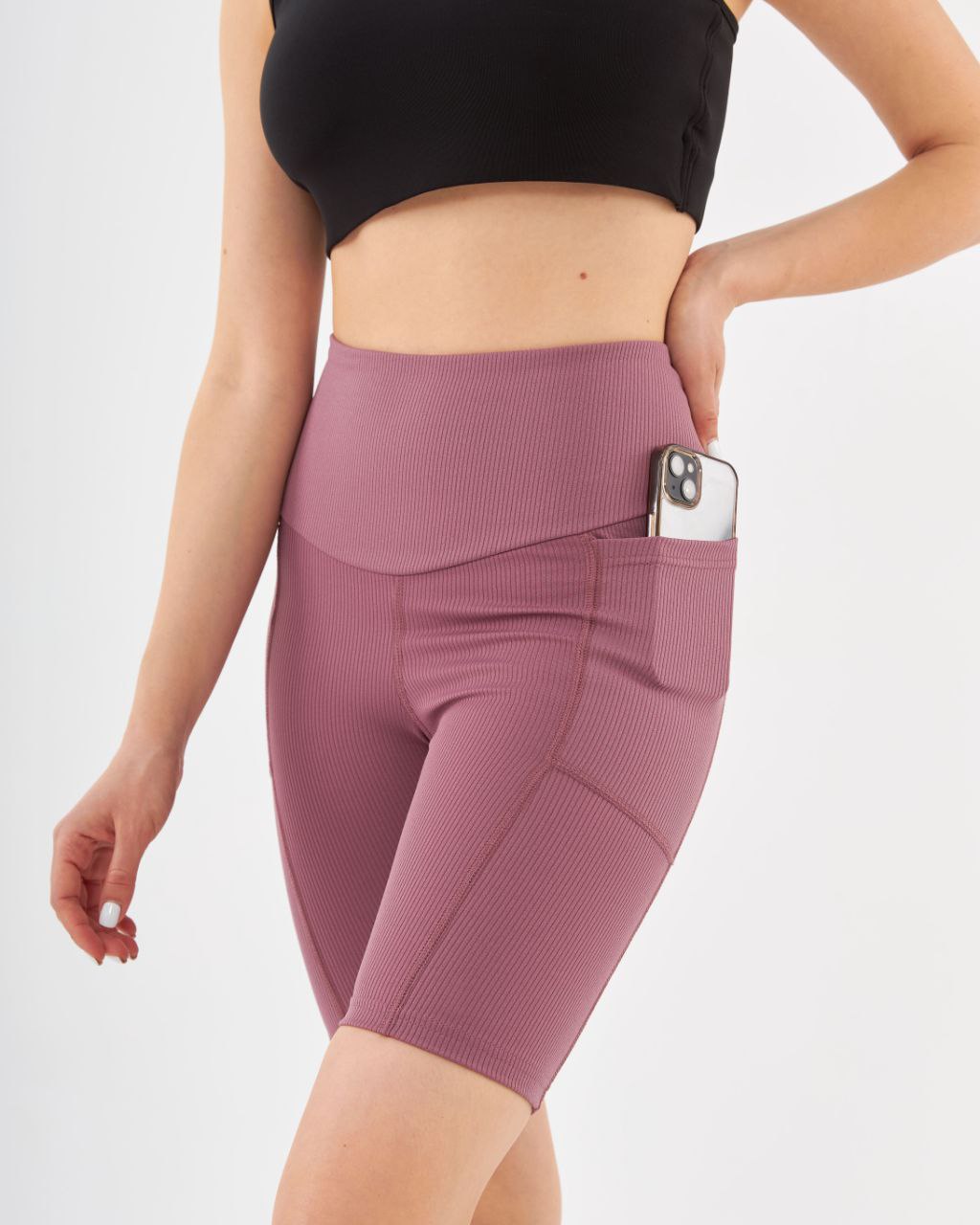 Soft Finish Pocket Detail Active Wear Shorts MEUAWS1