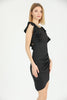 Womens Ruffle Detail Sleeveless Dress MEUWD10