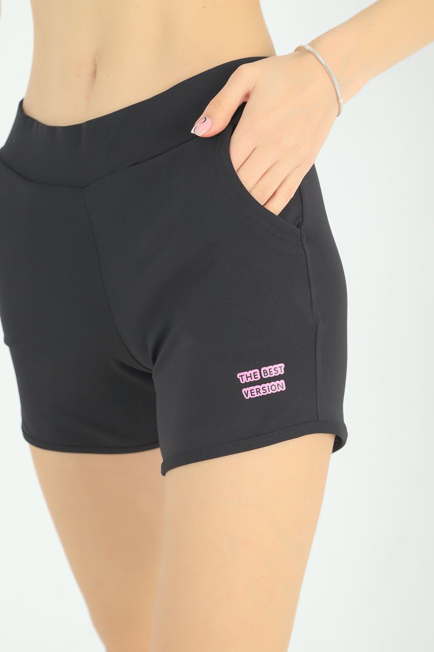 Pocket Detail Active Wear Shorts MEUAWS16