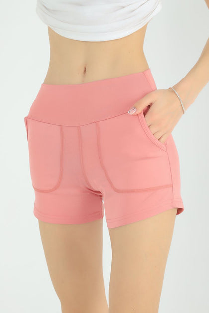 Pocket Detail Active Wear Shorts MEUAWS18