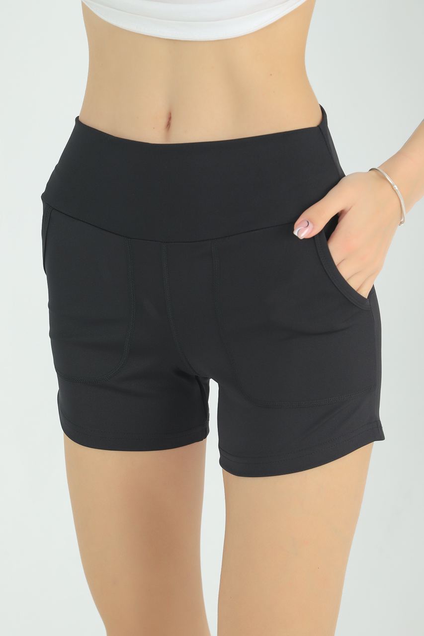 Pocket Detail Active Wear Shorts MEUAWS20