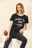 Womens Printed Ringer Cotton T-Shirt MWUTS26
