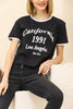 Womens Printed Ringer Cotton T-Shirt MWUTS26