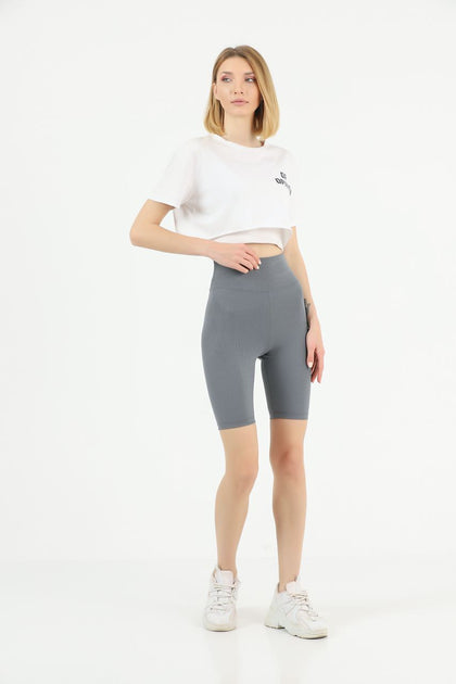 Soft Finish Detail Active Wear Shorts MEUAWS45