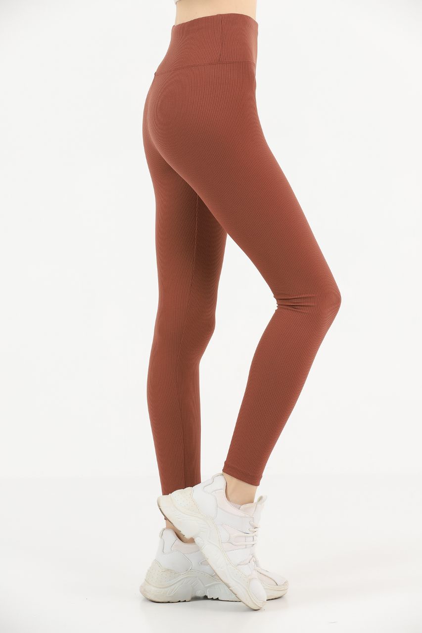 Soft Finish Lining Textured Active Yoga Pants MEUAYP47