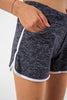 Textured Pocket Detail Active Wear Shorts MEUAWS89