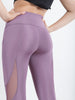 Mesh Panel Cropped Active Yoga Pants MEUAYP50